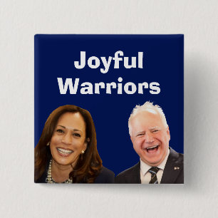 Joyful Warriors Harris and Walz 15 Cm Square Badge