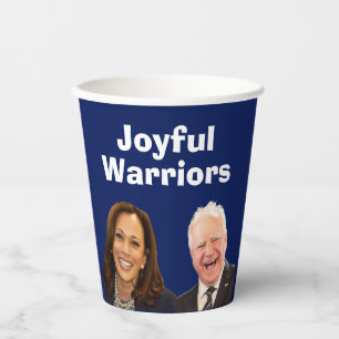 Joyful Warriors Harris and Walz Paper Cups