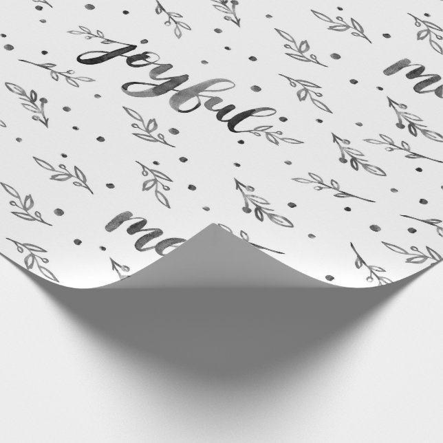 Joyful Watercolor Wrapping Paper (Corner)