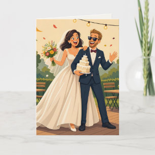 Joyful Wedding Celebration Card