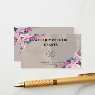 Joyful wedding invitation card