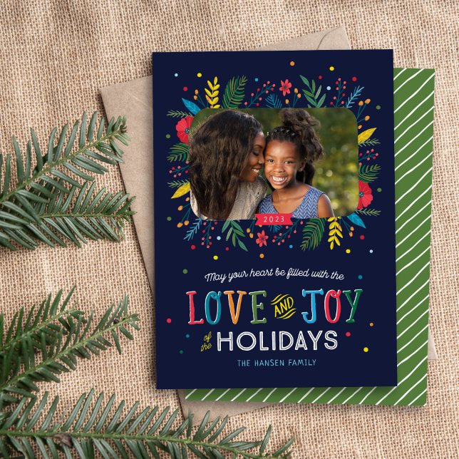 Joyful Whimsy Holiday Photo Card (Creator Uploaded)