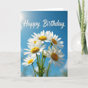 Joyful White Blossom Card