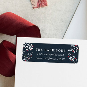 Joyful Wish Holiday Return Address