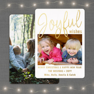 Joyful Wishes Script Modern Minimalist 2 Photo