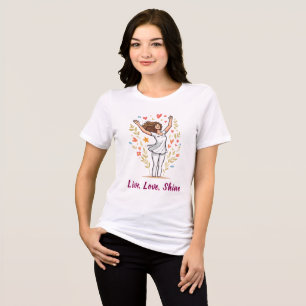 Joyful Woman in Nature Tri-Blend Shirt