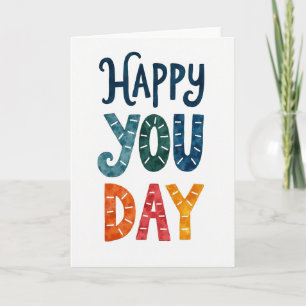 Joyful You Day Lettering Card