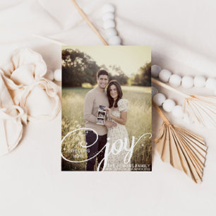 Joyfully Expecting Christmas Baby Announcement Postcard