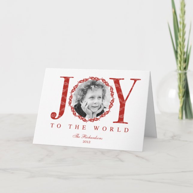 Joyfully Framed Holiday Photo Cards (Front)
