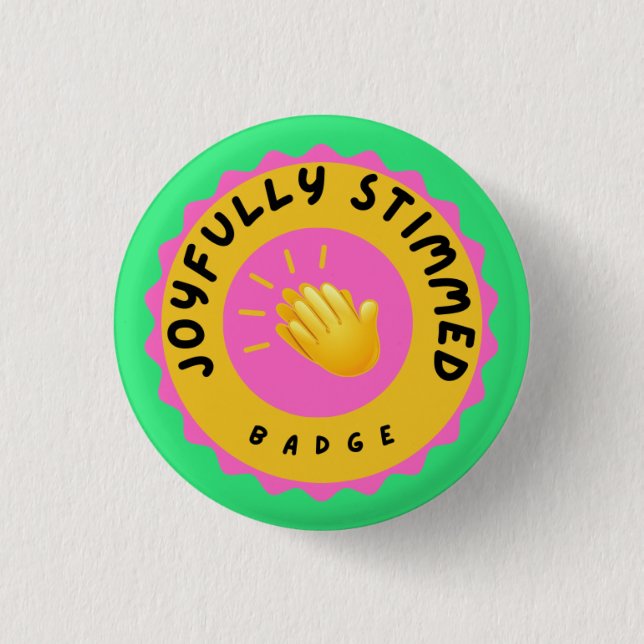 Joyfully stimmed badge (Front)