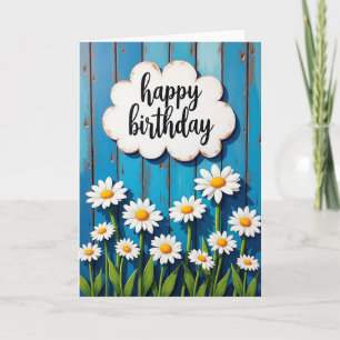 Joyous Azure Wood Card