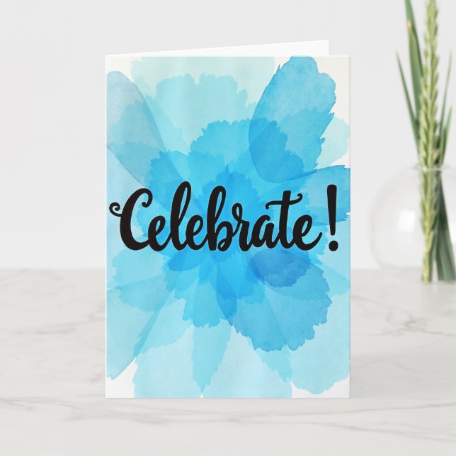 Joyous Birthday Script Card (Front)
