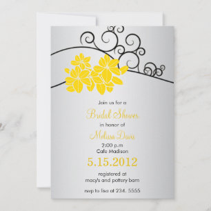 Joyous Blooms - Floral Bridal shower customised Invitation