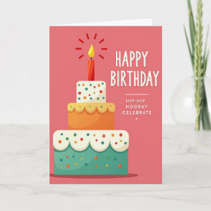 Joyous Cake Sprinkles Card