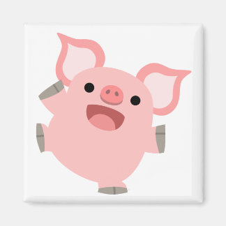 Joyous Cartoon Pig Magnet