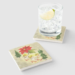 Joyous Christmas Cherubs Coaster