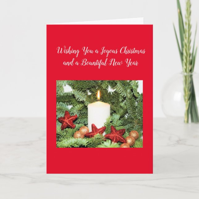 Joyous Christmas Greeting Card (Front)