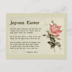 Joyous Easter Holiday Postcard