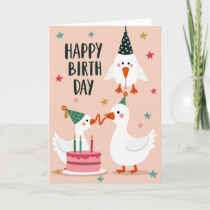 Joyous Fowl Party Card