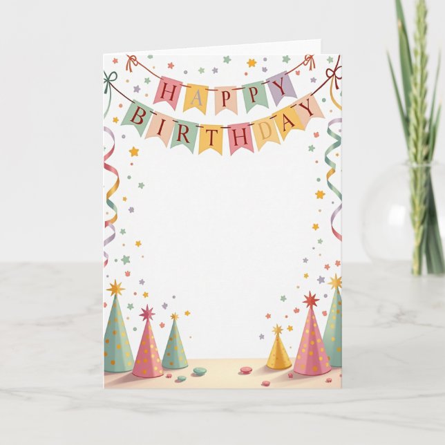 Joyous Framed Birthday Card (Front)
