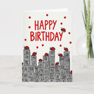 Joyous Geometric Birthday Card