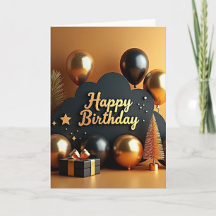 Joyous Golden Sphere Card