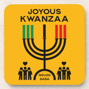 Joyous Kwanzaa Coaster