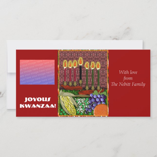 joyous kwanzaa holiday card (Front)