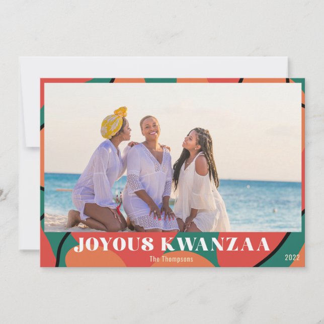 Joyous Kwanzaa Photo  Holiday Design (Front)