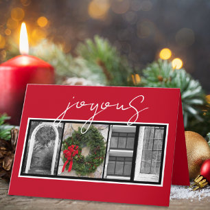 Joyous Noel Christmas Holiday Card