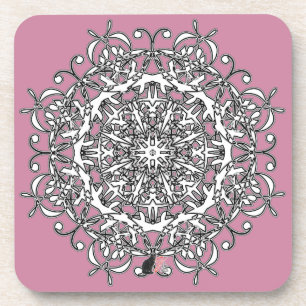 Joyous Octa Glyph Dawn Coaster