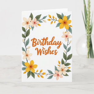 Joyous Pastel Birthday Card