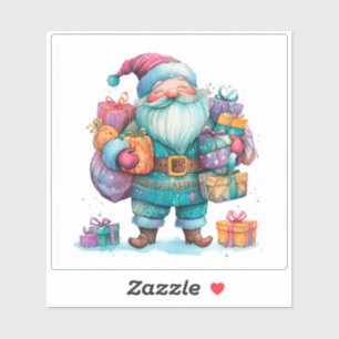 Joyous Santa Christmas Sticker