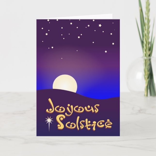 Joyous Solstice Card (Front)