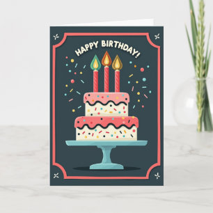 Joyous Sprinkles Cake Card