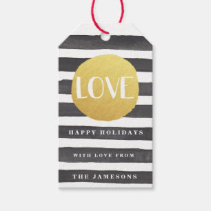 Joyous Stripes Holiday Gift Tags / LOVE
