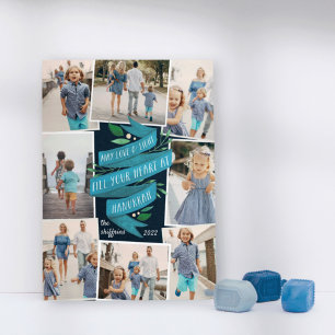 Joyous Tidings   Hanukkah Photo Collage Card