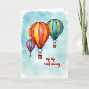 Joyous Watercolor Balloon Card