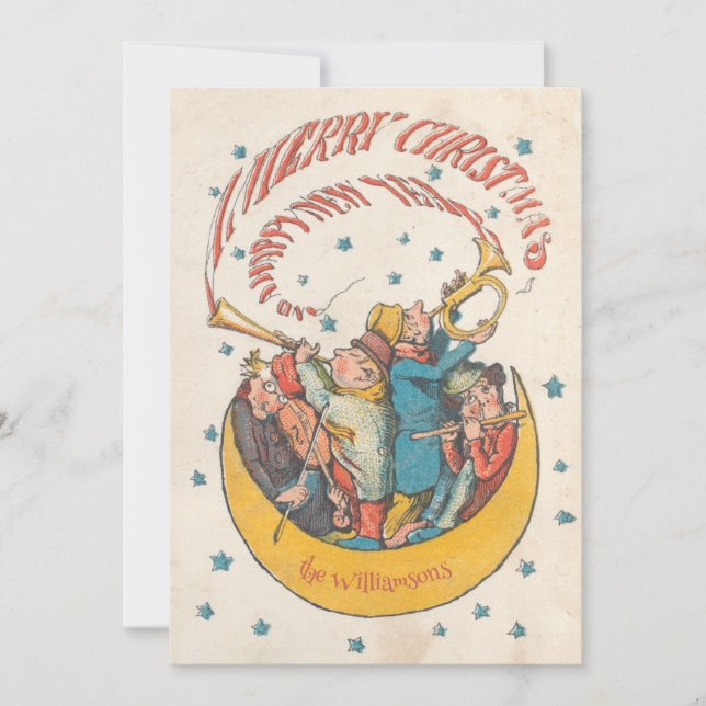 Joyous Whishes Christmas Holiday Card (Front)