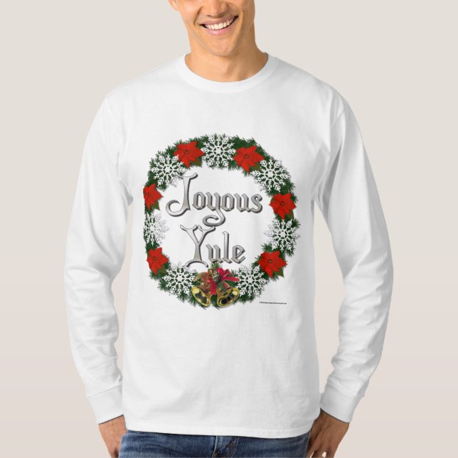Joyous Yule Men's Long Sleeve Shirt (Front)