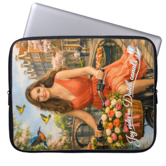Joyride on the Dutch canals Laptop Sleeve