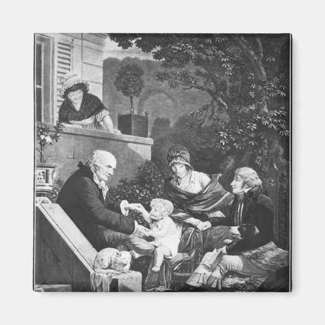 Joys of being a father, c.1797 magnet (Front)