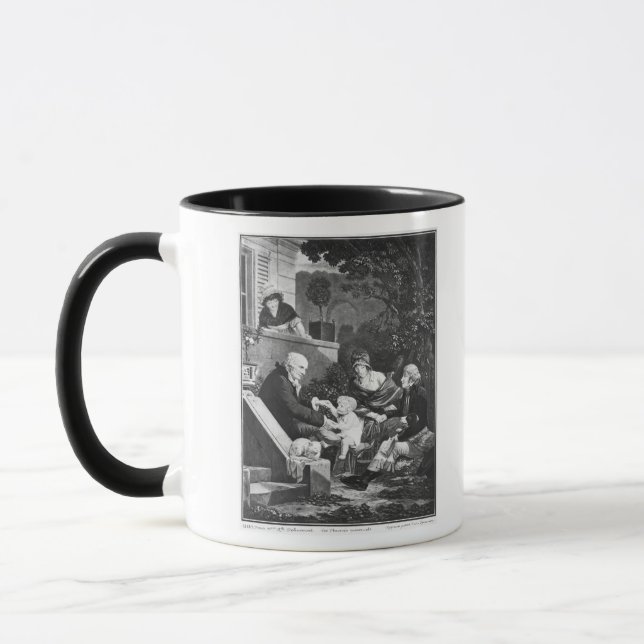 Joys of being a father, c.1797 mug (Left)
