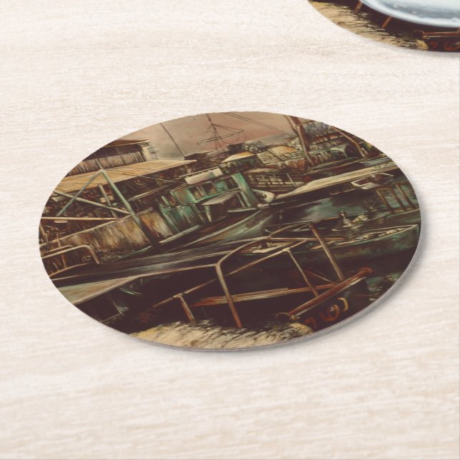 Joys of Jaffe Round Paper Coaster (Angled)