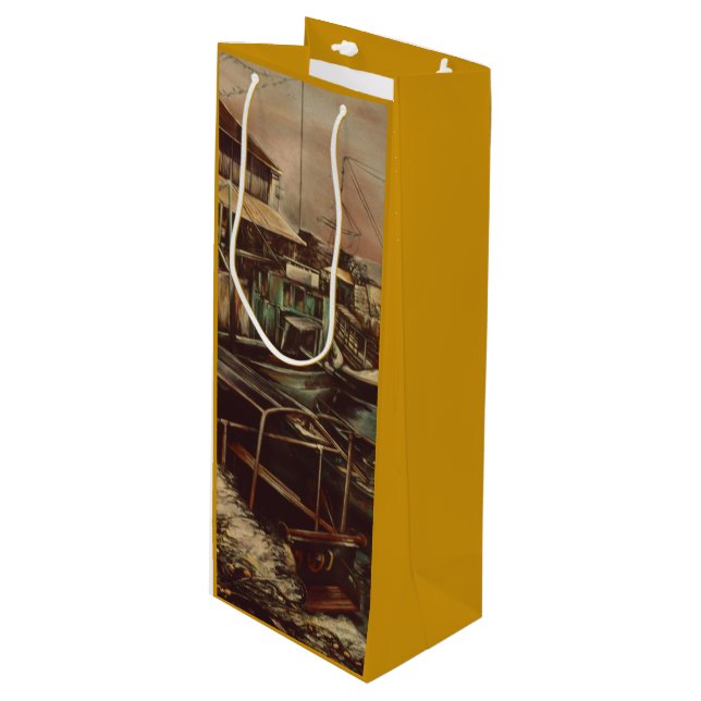 Joys of Jaffe Wine Gift Bag (Front Angled)