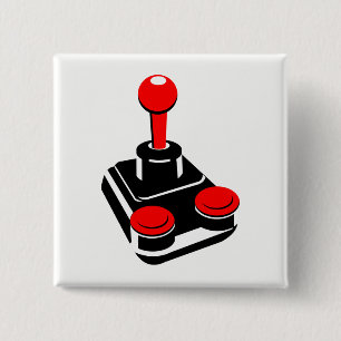Joystick 15 Cm Square Badge