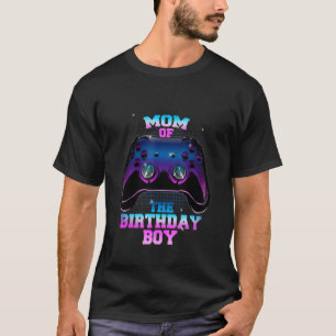 Joystick Mum Of The Birthday Boy Controller Gamer T-Shirt