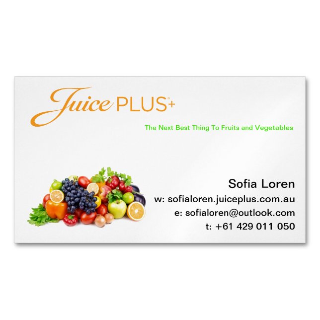 JP+ Magnet Fruit Bowl Orange Logo (Customise) (Front)