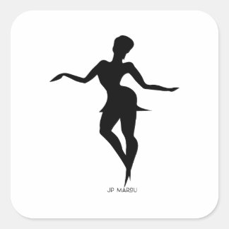 JP MAROU Activewear Sticker | Dance Fitness Logo