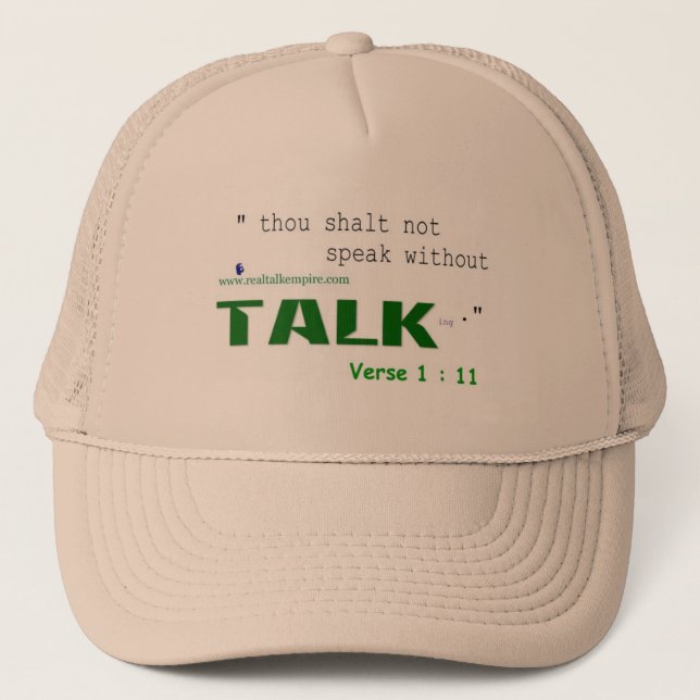 Jpeg - Thou Shalt Not Trucker Hat (Front)